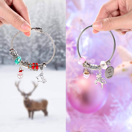COO&KOO Charm Bracelet Making Kit, A Unicorn Girls Toy That Inspires Creativity and Imagination, Crafts for Girls Ages 8-12 with Jewelry Making Kit Perfect Gifts for 6 7 8 9 10 Girl Self-Expression! COO&KOO