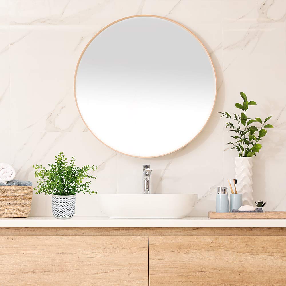 Winlyn 2 Pack Small Potted Eucalyptus Plant Artificial Plants Green Boxwood Rosemary Greenery in Modern Concrete Plant Pots Winlyn