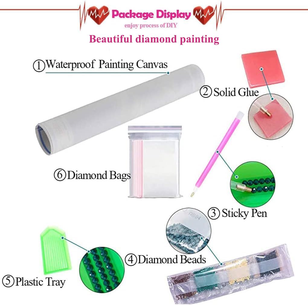 Religious Diamond Art Kits for Adults, Cross Flower Diamond Painting, Diamond Painting Kits for Adults Beginners, Diamond Art for Kids Gem Art Home Wall Decor 11.8x11.8Inch Baiwanerxiang