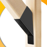 Pergola Brackets，8Pcs 45-Degree Angle Support Bracket， Pergola Bracket and 64-Piece Screws Fit for 2''x4'' Wood Posts, pergola kit Can Be Used for Gazebos Garages Patios Tree Houses Kartols