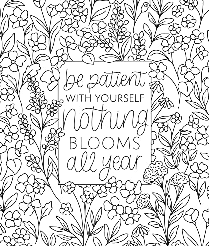 On the Bright Side Coloring Book: Floral Patterns to Help You Relax, Unwind, and Focus on the Good WoodArtSupply