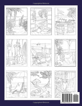 Beach Scenes Coloring Book: An Adult Coloring Book Featuring Relaxing Summer Scenes and Serene Beach Landscapes WoodArtSupply