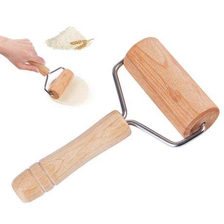 Dmikcav Rolling Pin, Wooden Rolling Pins For Baking, Pizza Dough Roller, Not Easy To Crack, Non-Stick Wood Pastry Roller, Essential Kitchen Utensils. Dmikcav