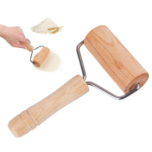 Dmikcav Rolling Pin, Wooden Rolling Pins For Baking, Pizza Dough Roller, Not Easy To Crack, Non-Stick Wood Pastry Roller, Essential Kitchen Utensils.