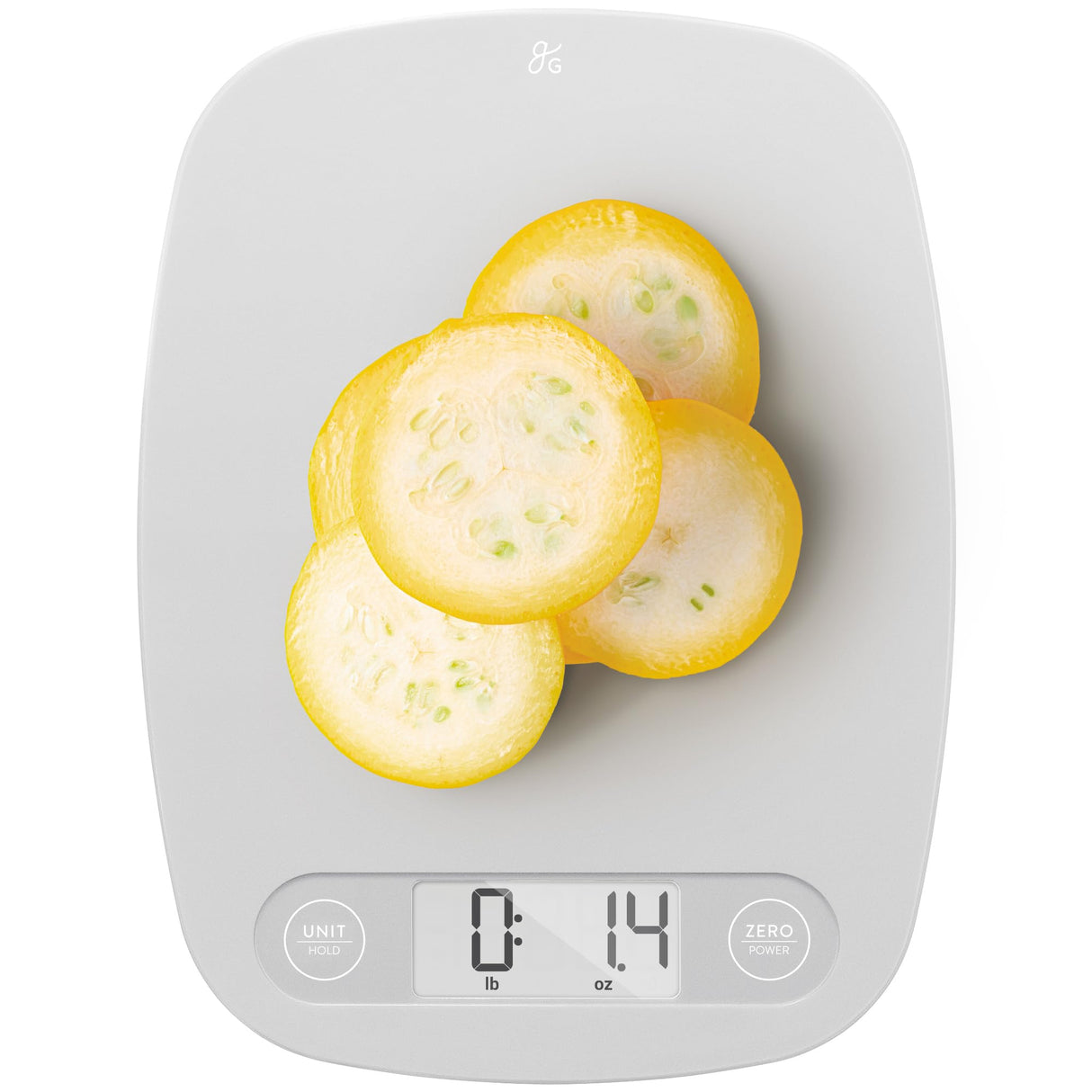 Greater Goods Digital Kitchen Scale - Cooking, Baking, Meal and Food Prep Scale, Weighs in Grams, Pounds and Ounces, Gray Greater Goods