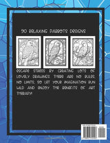Vibrant Wings: Stained Glass Parrots Coloring Book for Adults: 90 Designs for Relaxing and Stress Relief Majosta