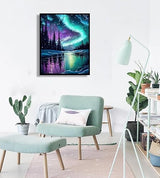 Starry Night Stamped Cross Stitch Kits - Needlepoint Counted Cross Stitch Kits for Beginner Adult Crossstitching Printed Dimensions Scenery Patterns Stitch Embroidery Kits Arts and Crafts