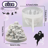 ZQYSING Skull Candle Molds for Candle Making, Halloween Silicone Mold for Epoxy Resin Candles Wax Soap Plaster Cement Concrete Home Party Decorations ZQYSING