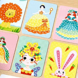 Mystoneer Poke Art Kits for Kids, Fabric Art Frenzy for Kids, Enchanted Fabric Art Set Crafts for Girls Ages 4-8, 6-8, 8-12, 5, 6, 7, 8, 10 (C-Fairy Tale Kingdom) Mystoneer