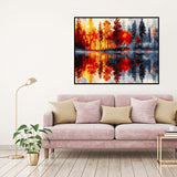 igoodom Paint by Numbers Kit for Adults – Landscape Adult Paint-by-Number on Canvas, DIY Acrylic Painting Set for Home Decor, 16x20in igoodom