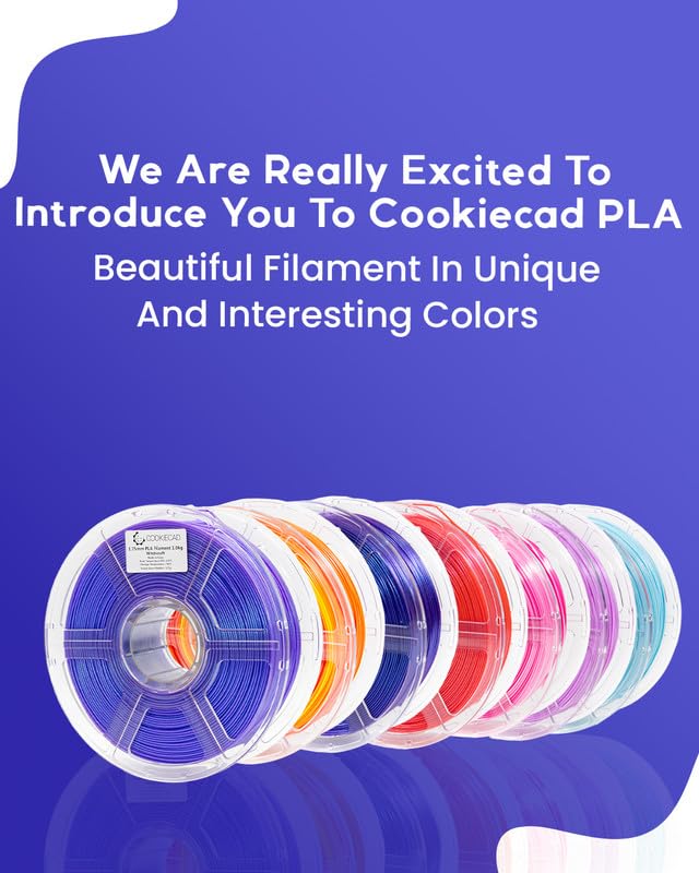 Cookiecad PLA Filament 1.75mm 1kg Iridescent Glitter 3D Printer Filament - Witchcraft Elixir PLA Cookiecad