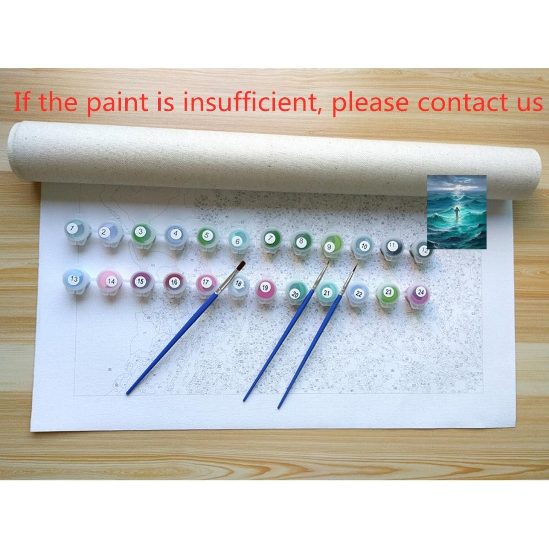 ACANDYL DIY Paint by Numbers Kit for Adults Beginner Paint by Number for Adults Jesus Canvas Painting by Number DIY Acrylic Oil Painting on Canvas Arts Craft Decoration God Bless You 16x20 Inch ACANDYL