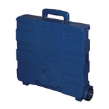 Office Depot Mobile Folding Cart With Lid, 16in.H x 18in.W x 15in.D, Blue, 50803 Office Depot
