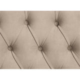 Acme Ragnar Sofa with 7 Pillows in Light Brown Fabric and Cherry Acme