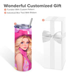 FASTSUB Sublimation Tumblers 20 oz Blank Bulk Cups Straight Skinny Stainless Steel Double Wall Vacuum Insulated with Lids and Straws for Tumbler Heat Press White 12 Pack FASTSUB