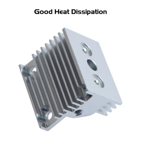 FYSETC 3D Printer Accessories - K1 Max Hotend HeatSink - Aluminum Heat Sink Replacement: Clone Fast Cooling Hot End Parts Siliver Radiator Fit Crealty K1 K1C Ceramic Print Head Heating Block Kit FYSETC