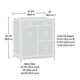 Sauder Cannery Bridge Credenza, L: 31.73" x W: 22.05" x H: 35.24", Sindoori Mango Finish Sauder
