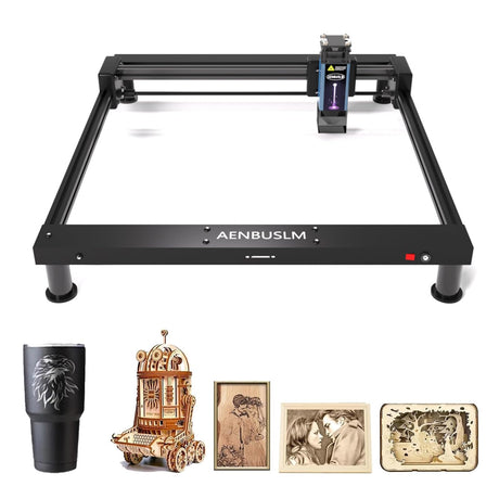 AENBUSLM T1 Laser Engraver Machine,0.06mm High Precision Laser Engraving Machine 10W Laser Cutter and Engraver Machine for Wood Metal Acrylic Leather - Class 4 AENBUSLM