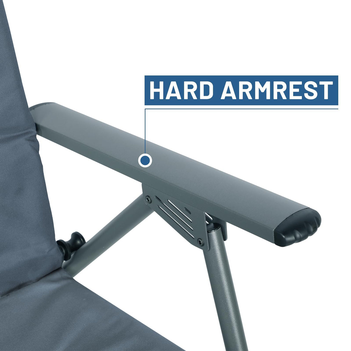 TIMBER RIDGE Oversized Folding Rocking Camping Chair, Padded Outdoor Rocker with High Back, Portable Outdoor Chair for Patio, Garden, Lawn, Supports up to 400 lbs, Blue TIMBER RIDGE