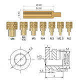 60W Digital Soldering Iron Heat Set Insert Tool with Heat Set Insert Tips and 100 Pcs M3x4x4.2 Threaded Inserts … Cxydm