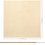 Blisstime 12 Pack 1/16 Basswood Sheets 12 x 12 Inch, 1.5mm Thin Plywood Sheets Balsa Wood Squares for Crafts, Unfinished Wood Blanks for Laser Cutting, Engraving, Wood Burning, Painting Blisstime