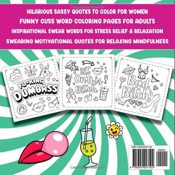 Swear Word Coloring Book Bold And Easy: Hilarious Funny Quotes Motivational Designs for Adults Stress Relief & Relaxation