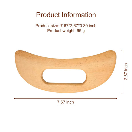 Wooden Guasha Massage Tool for Body, Lymphatic Drainage and Muscle Relaxation, Wooden Massager Therapy Release for Back, Legs, Arms,Neck,Shoulder Pain Jaasuee