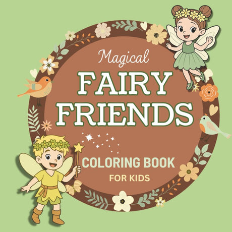 Magical Fairy Friends Coloring Book for Kids: Fairy Coloring Book for Children and Adults Alike! WoodArtSupply