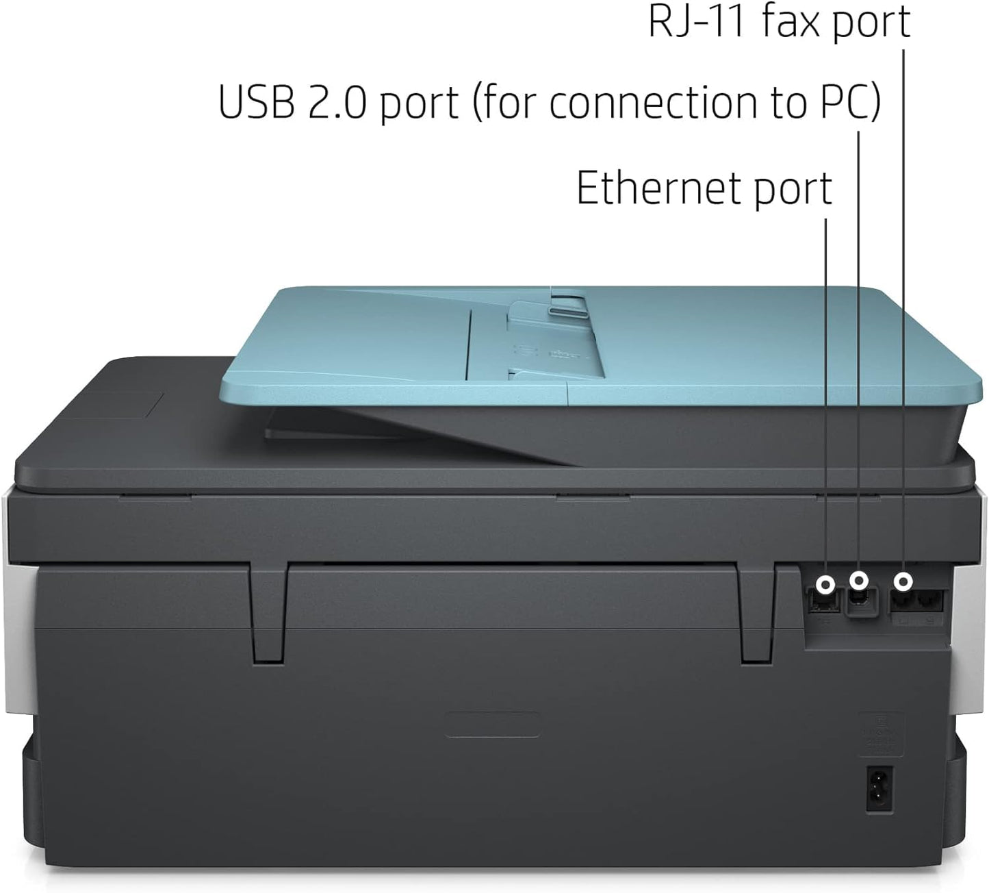 HP OfficeJet Pro 8028e All in One Wireless Printer Scanner Copier Fax Inkjet Print 2.7 Inch Touchscreen 6 Months of Free Ink 2 Years HP Warranty 20 ppm Black 10 ppm Color for Home Office Use (Renewed)