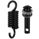 Hammock Chair Ultimate Hanging Kit by JPKTA - 500lbs Capacity Egg Hammock Chair Spring Hook and Pin Plug Hardware Black for Hanging Basket Chairs Hammock and Porch Swings Replacement Parts JPKTA