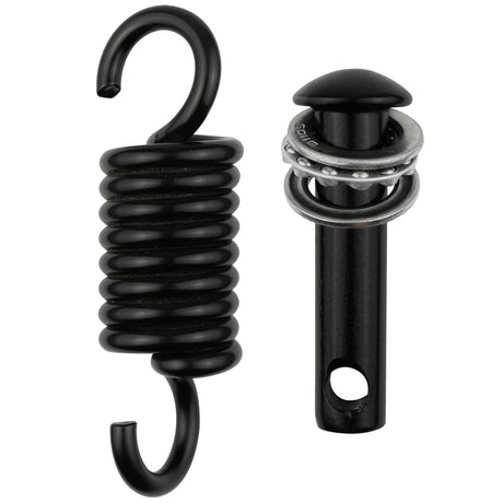 Hammock Chair Ultimate Hanging Kit by JPKTA - 500lbs Capacity Egg Hammock Chair Spring Hook and Pin Plug Hardware Black for Hanging Basket Chairs Hammock and Porch Swings Replacement Parts JPKTA