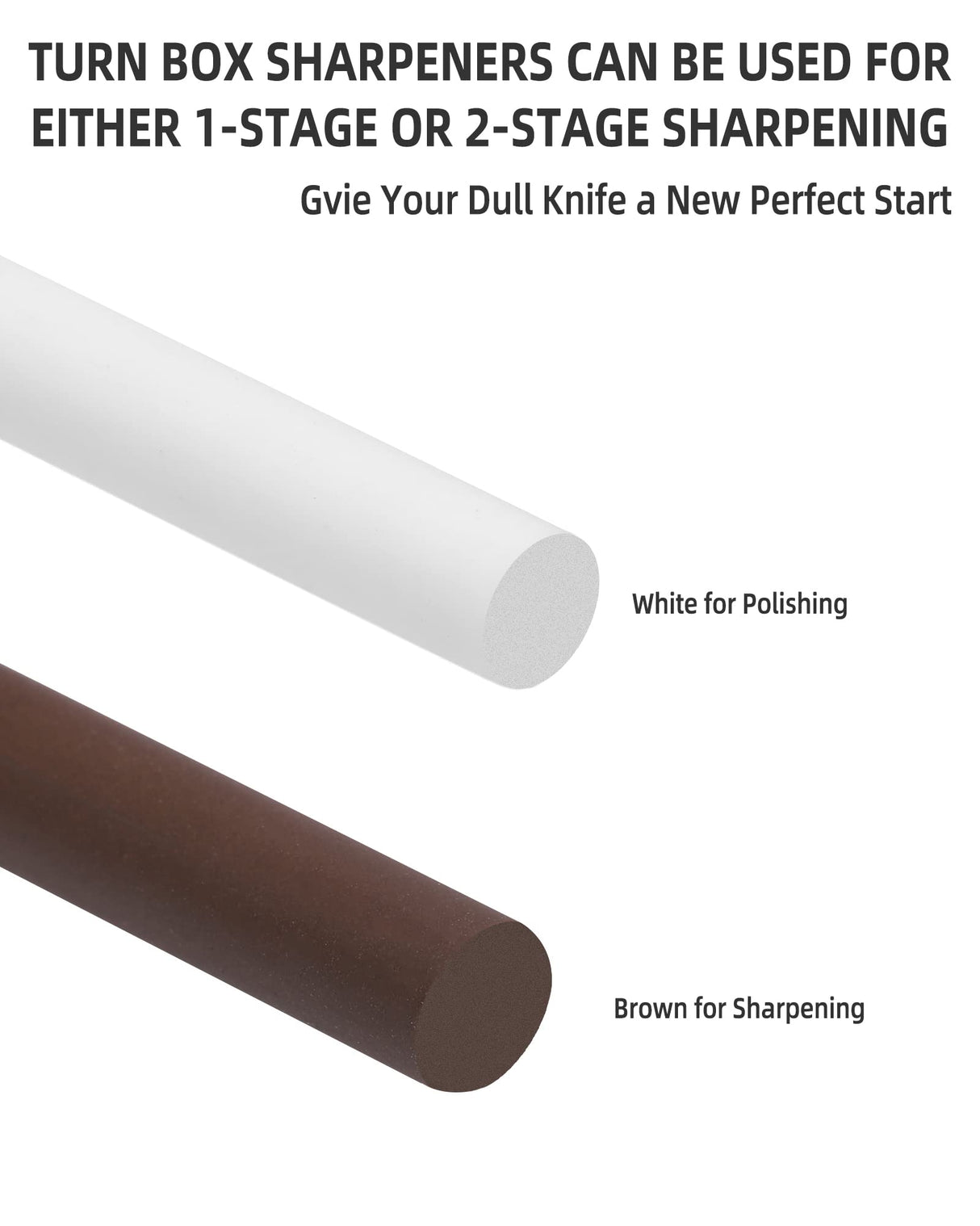 4-Rod Turn Box, Ceramic Sharpener Rod from Kitchen Sharpening Tool, Portable Manual Ceramic Sharpening Rod Uiozr