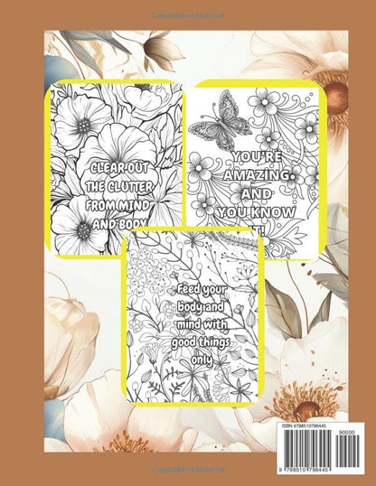 Love Yourself Encourage Yourself: Adult Coloring Book: With Motivational Words For Women