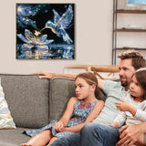 VIGEGU Hummingbird Paint by Numbers Kit for Adults with Framed - Paint by Number with Wooden Easel DIY Adult Paint by Number Kits Box Pack Acrylic Oil Painting 10x10inch VIGEGU