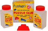 PuzzleWorx Jigsaw Puzzle Glue, Easy-On Applicator Pack of 2, Non Toxic Clear Glue for 1000/1500/2000 Piece Puzzles 4.2 oz Each Bottle (Total 8.4) Playkidz