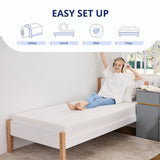 Emerspring Twin Mattress 8 Inch Green Tea Memory Foam Mattress for Cool Sleep & Pressure Relief, Fiberglass Free, Bed in a Box, Removable Washable Cover, CertiPUR-US Certified Emerspring