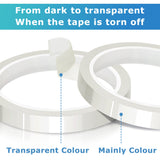 MS WGO High Temperature Tape Heat Tape Heat Resistant Tape Heat Transfer Tape Heat Tape for Sublimation No Residue 10mm X 33m 108ft (Transparent-6 Roll) MS WGO