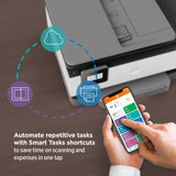 HP OfficeJet 8015e Wireless Color All-in-One Printer with 6 Months Free Ink (228F5A) (Renewed Premium),White HP