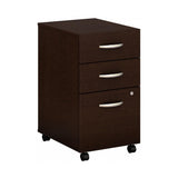 Bush Business Furniture Series C 3 Drawer Mobile File Cabinet in Mocha Cherry - Assembled Bush Business Furniture