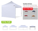 ABCCANOPY Instant Canopy SunWall 10x10 FT, 1 Pack Sidewall Only, No Frame or Top, White ABCCANOPY