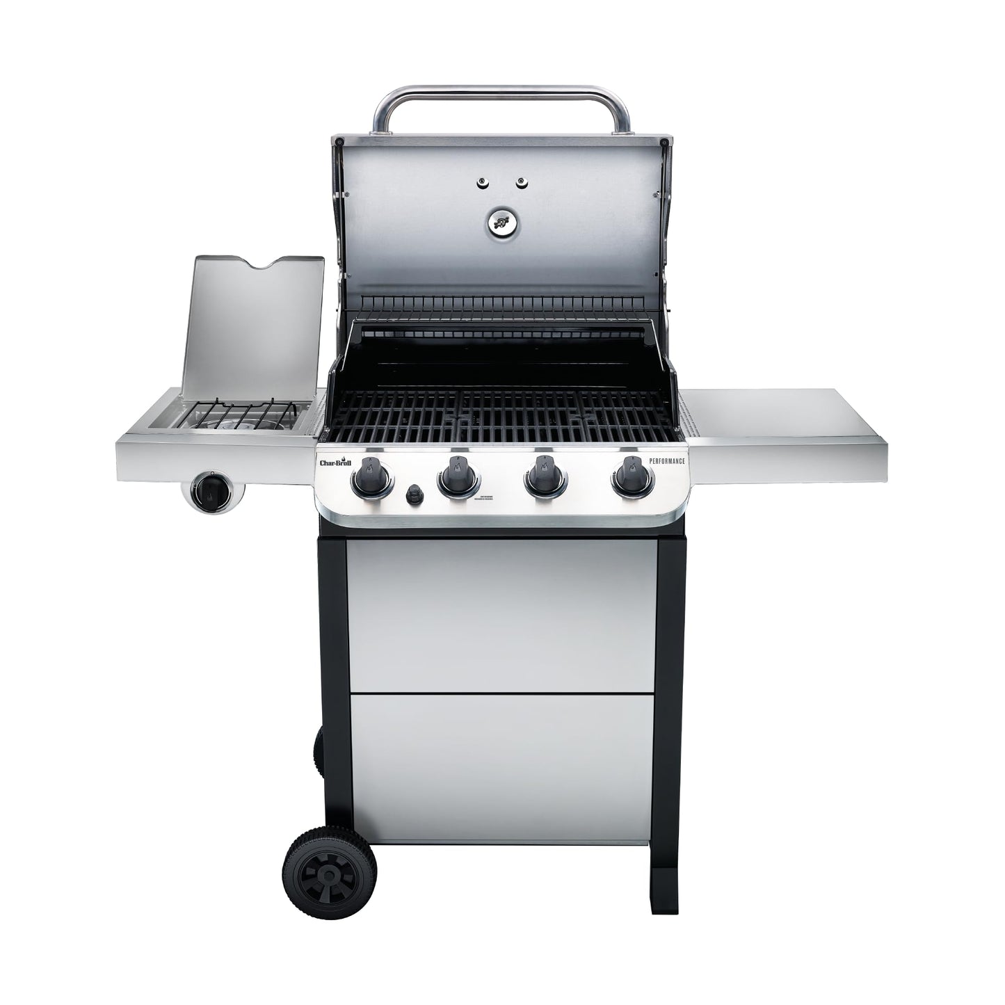 Char-Broil Performance Series Convective 4-Burner with Side Burner Cart Propane Gas Stainless Steel Grill - 463377319