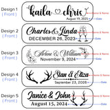 Personalized Wedding Favor Gifts for Guest, Wooden Bottle Openers Set with customized Couple's Name & Wedding Date, Pack of 15, 20, 25, 30, 40, 50, BAYLN