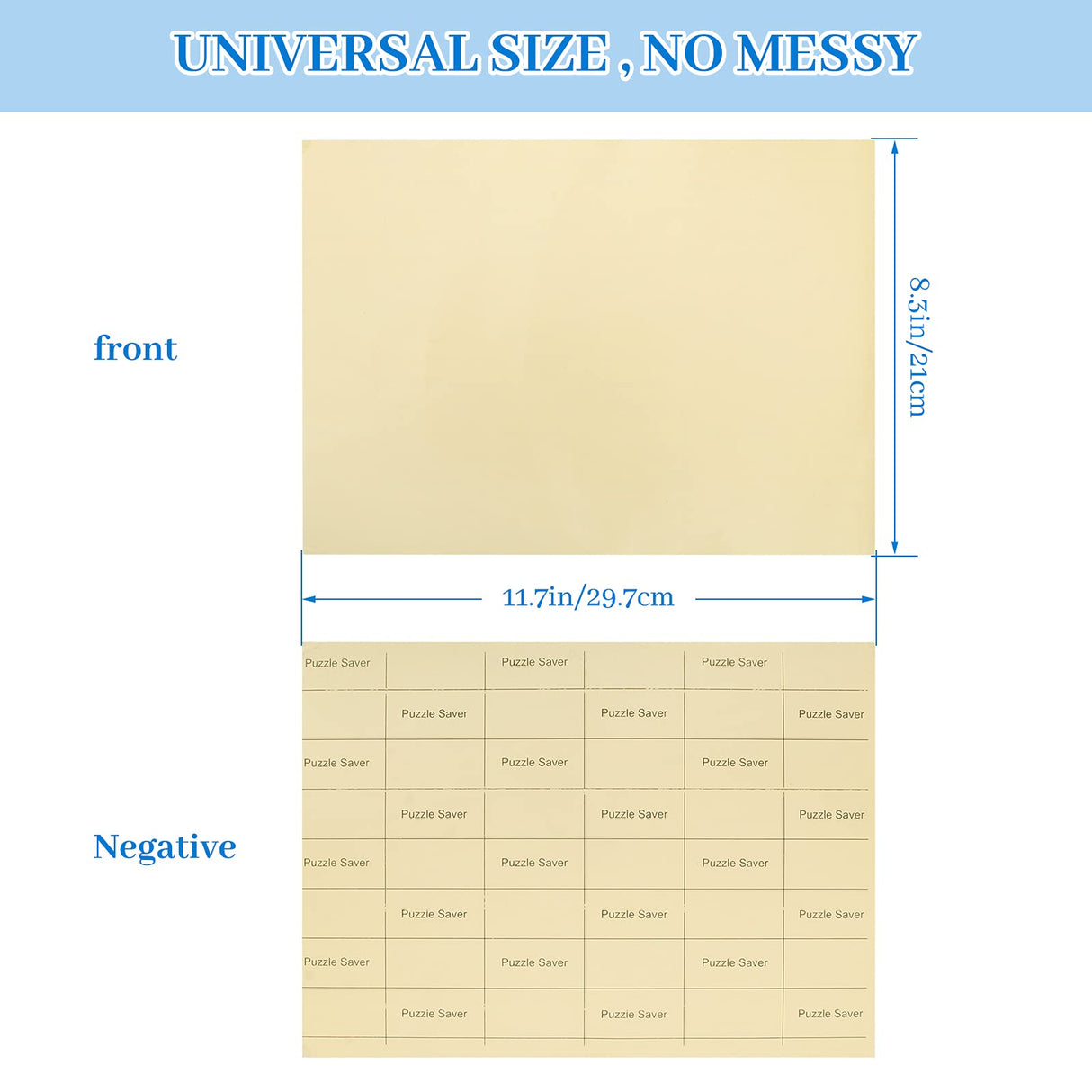 Jigsaw Puzzle Saver Peel Stick Glue Mat Sticks Sheets Clear, 15 Sheets for 2000 Pieces Large Puzzle Framing with Strong Adhesive Paper Frame Table Clear with Hanging Tabs for Kids Adult Hoedia