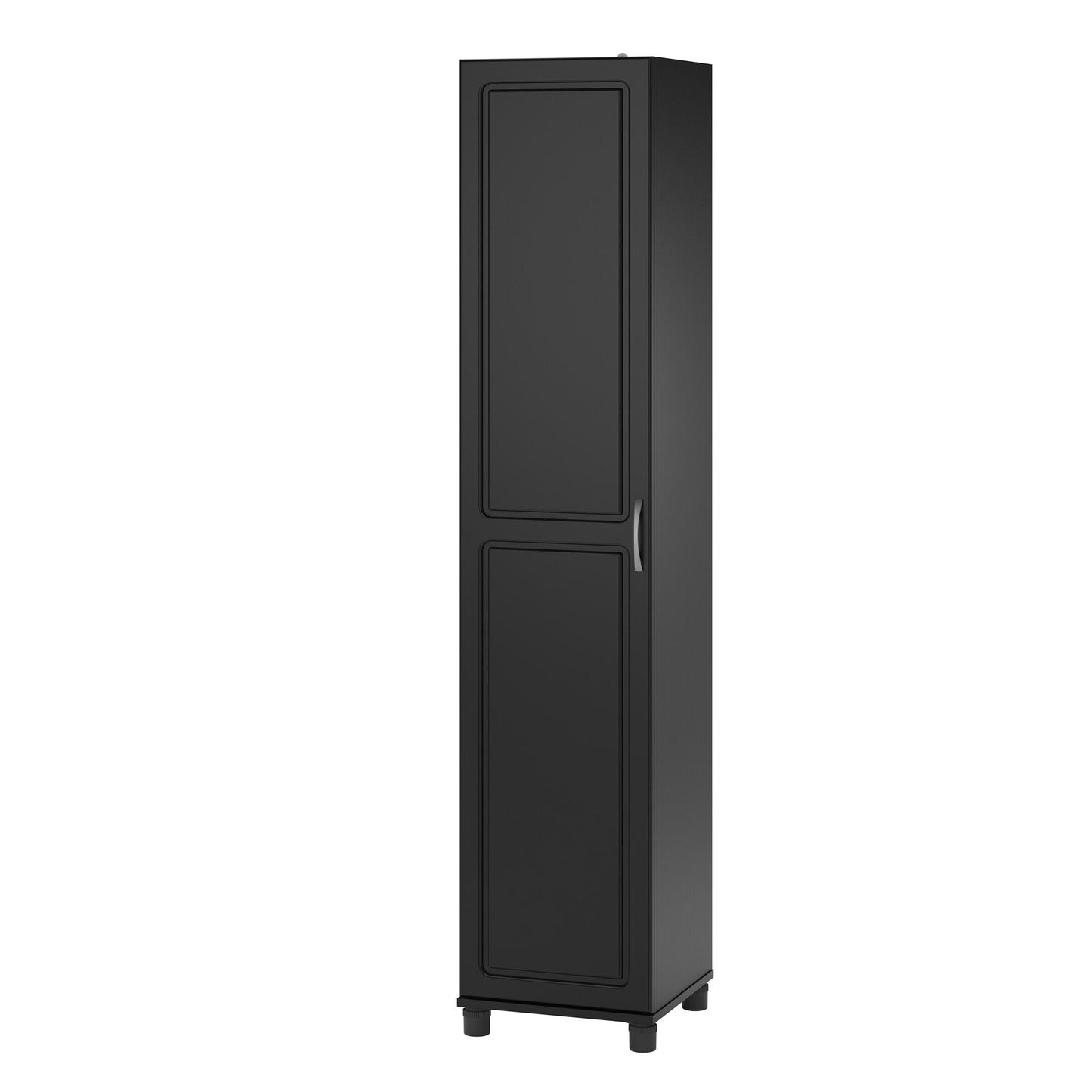 SystemBuild Evolution Kendall 16" Utility Storage Cabinet, Black - WoodArtSupply