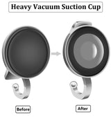 TESOT Suction Cup Shower Caddy, Shower Shelf Soap Dish with Hooks for Razor, Sponge, Rust Proof 304 Stainless Steel, Silver TESOT