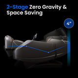 AmaMedic 2025 Revive | 4D Massage | Full Body Massage Chair | Health Fingerprint Sensor| AI Health Detection| 40 Cell Full Body Air Massage | Black (Black) AmaMedic