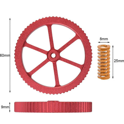 Upgraded 4PCS Creality 3D Printer Aluminum Hand Twist Leveling Nut Hot Bed Die Springs for Ender 3/Ender 3 S1 Pro/3 Pro/3 V2, Ender 5/5 Plus/Pro, CR-10/ CR10S/10S Pro/CR 20 3D Printer - WoodArtSupply