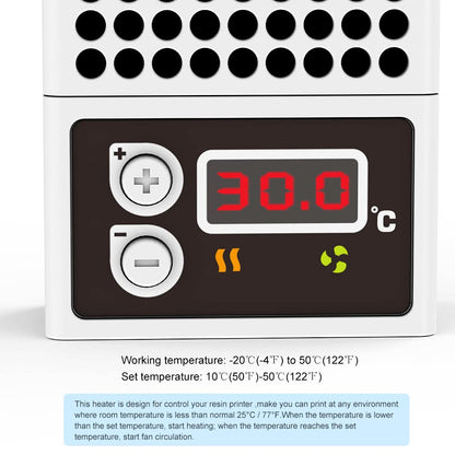 Bilway Resin LCD 3D Printer Heater, Thermostat Temperature Controller with Activated Carbon Filter Mini Air Heating Cooling Temp Control for Anycubic Elegoo Creality Flashforge Resin LCD DLP  - WoodArtSupply