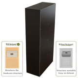 OSCHF 8-Cube Storage Shelf Bookcase - Wooden 4-Tier Floor Standing Open Bookshelf, Modern TV Stand up to 55 Inchs for Home and Office, Black OSCHF