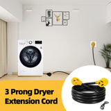S7 25FT 30Amp NEMA 10-30P/10-30R 3 Prong Dryer Extension Cord with Heavy Duty Thick Anti-Weather Outdoor Extension Cord S7